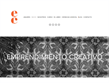 Tablet Screenshot of emprendimientocreativo.com